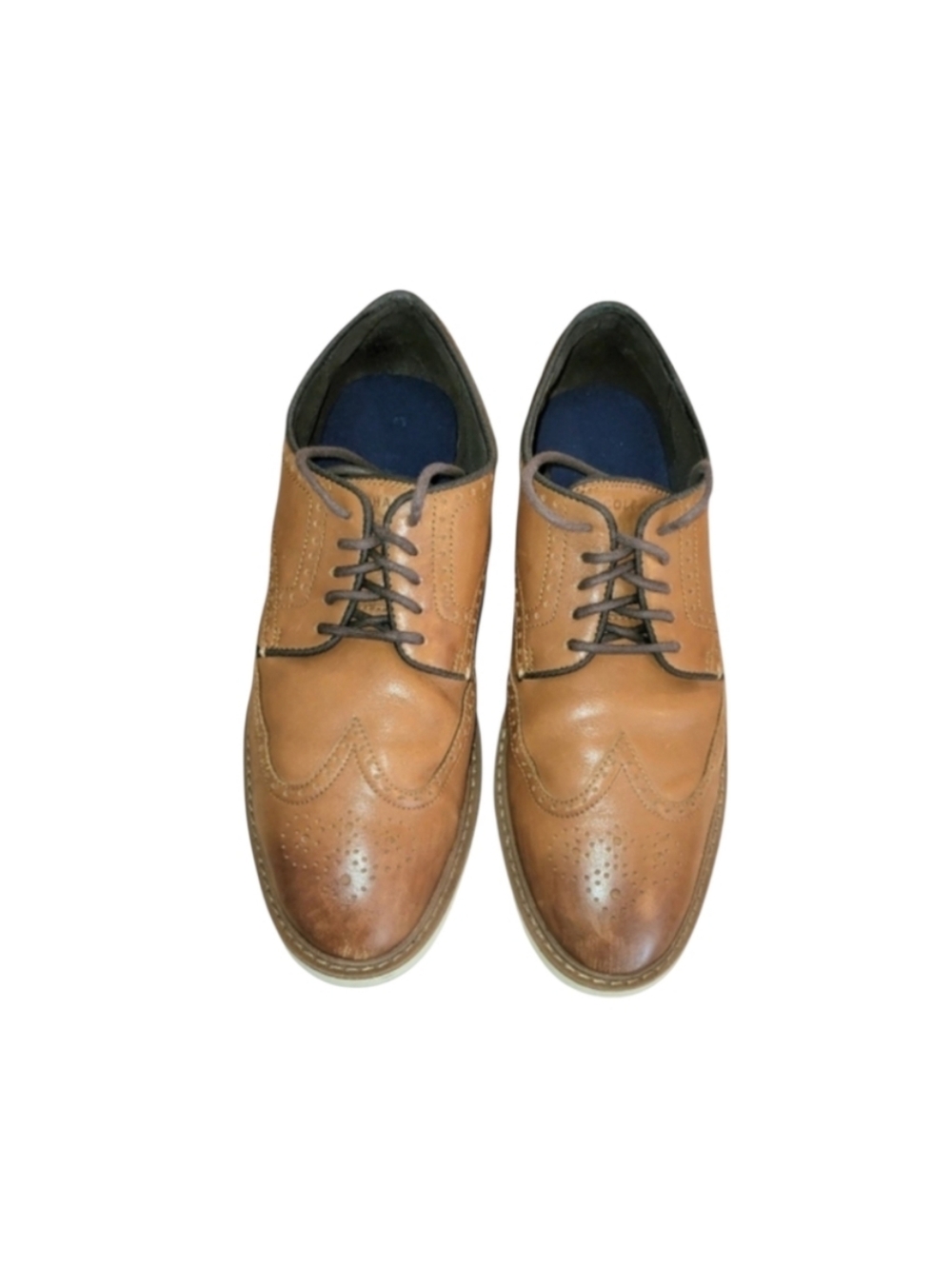 Cole Haan Wingtip Go To Oxford British Tan Brown Dress Casual Work Loafer Men 11 - Picture 8 of 11